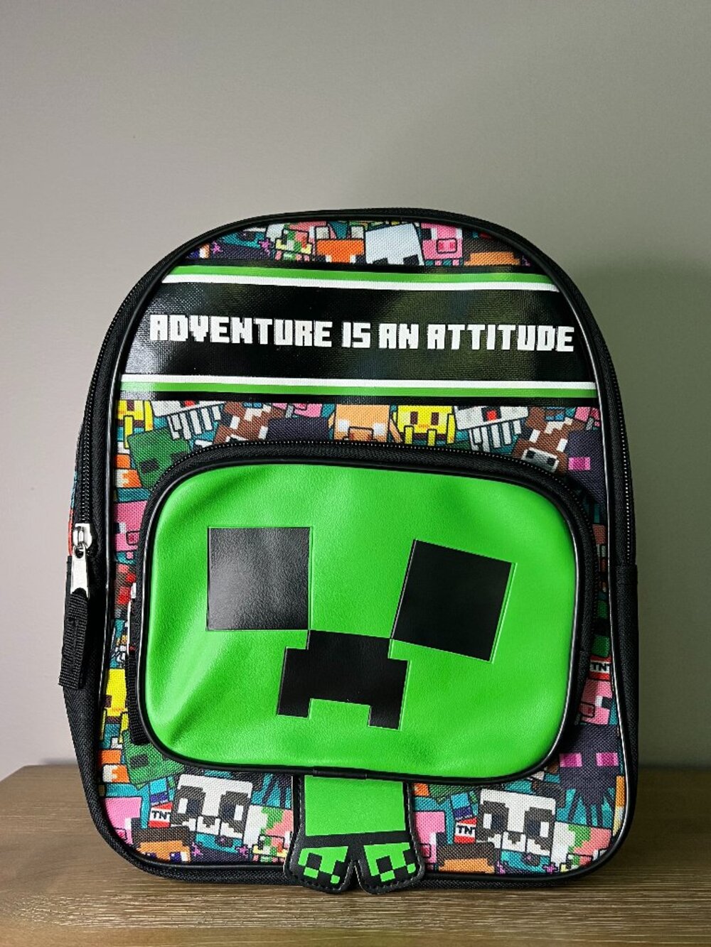 NWT Minecraft Creeper Kids Mini Backpack Adventure Is An Attitude